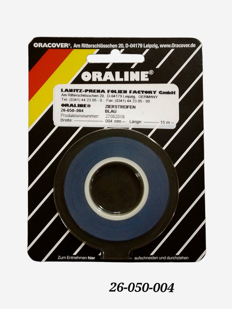 ORALINE Zierstreifen Blau 4mm