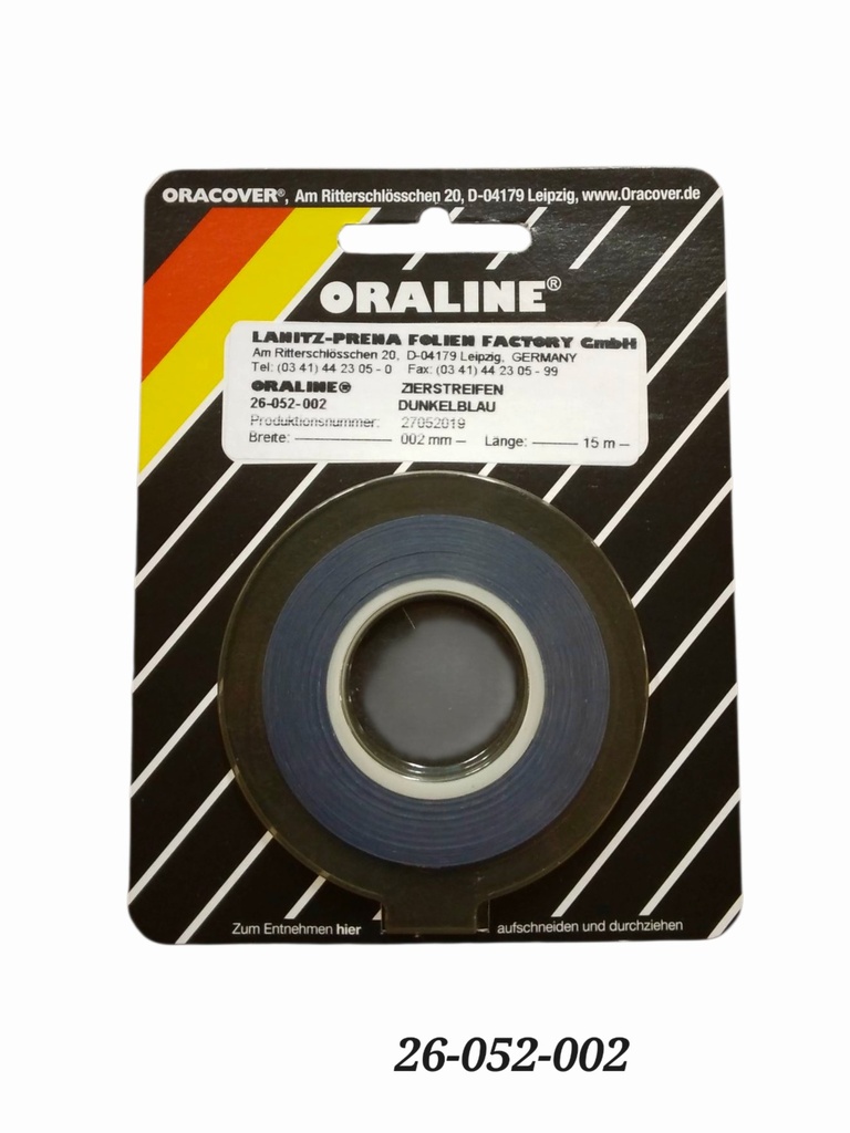ORALINE Zierstreifen Dunkelblau 2mm