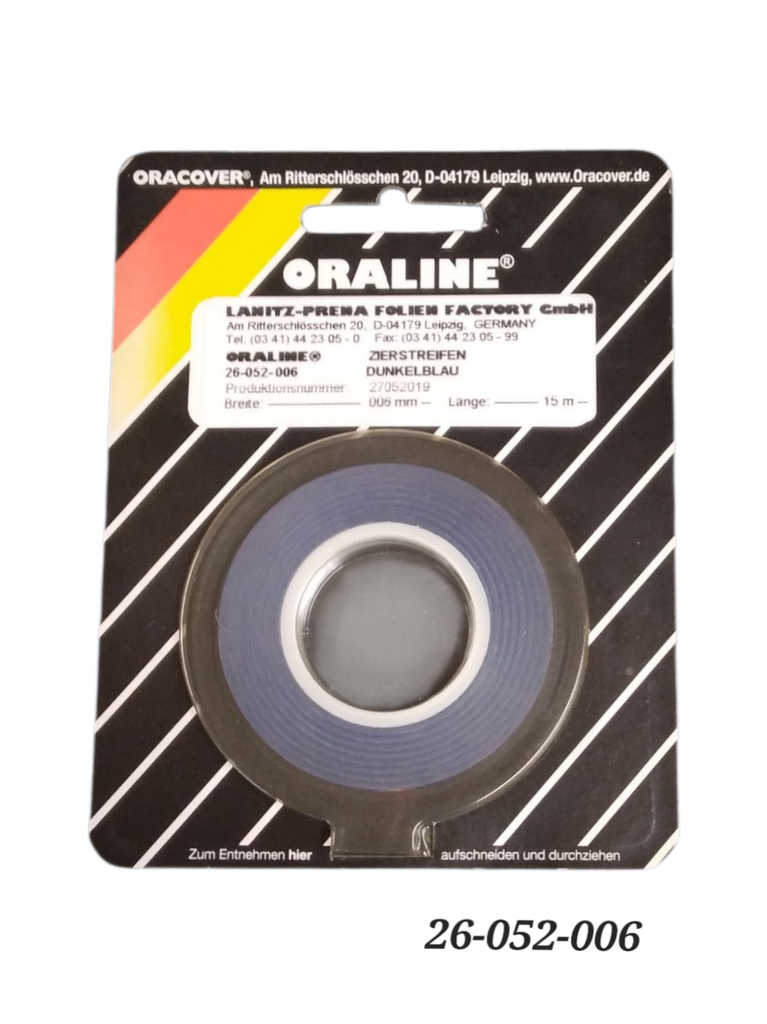 ORALINE Zierstreifen Dunkelblau 6mm