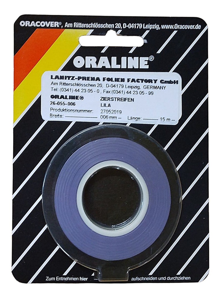 ORALINE Zierstreifen Lila 2mm