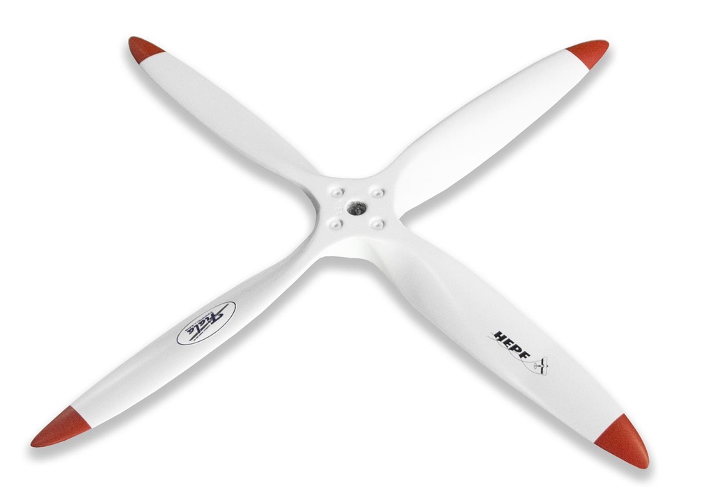 Fiala 4-Blatt 22x6 Verbrenner Holzpropeller - weiss