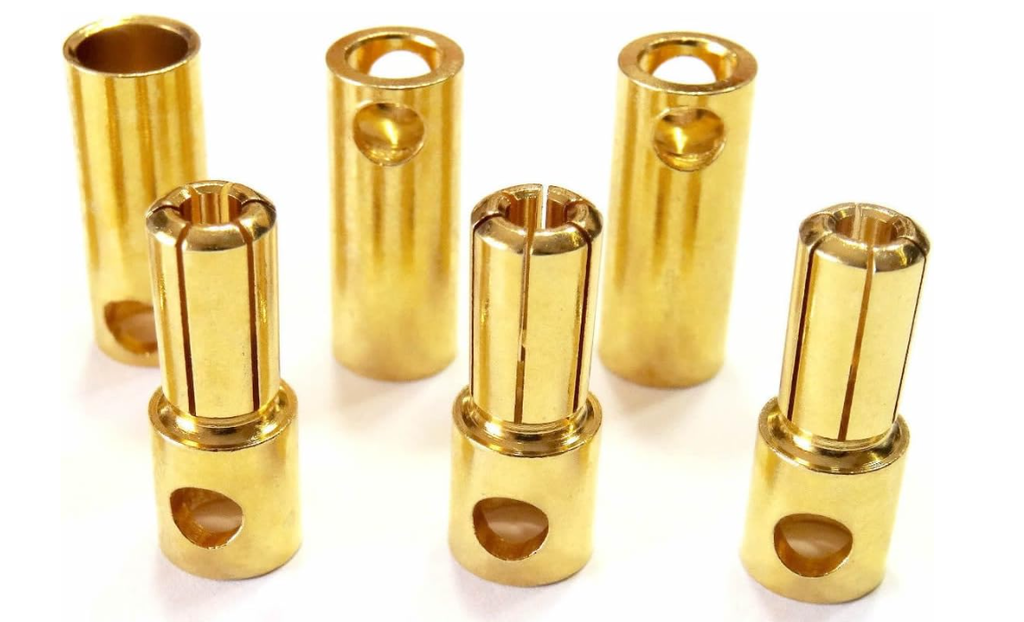 Goldkontakt Ø5,5mm 3 Paar