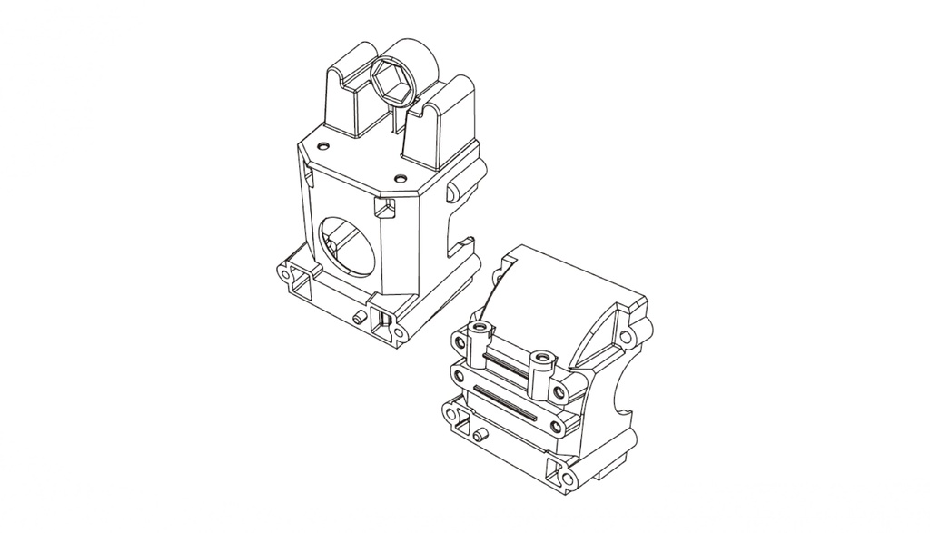 Vorderes Differentialgehäuse Hyper Go 1:7