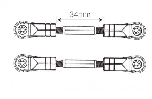 Hintere obere Querlenker Hyper Go 1:7