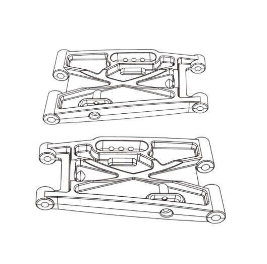 Hintere untere Querlenker Hyper Go 1:7