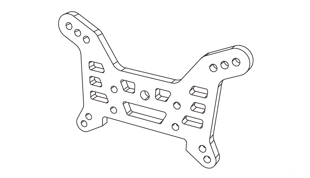 Vordere Dämpferbrücke Hyper Go 1:7