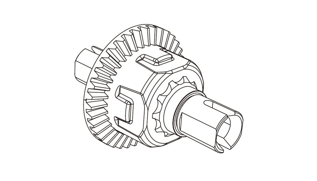 Vorderes Differential Hyper Go 1:7