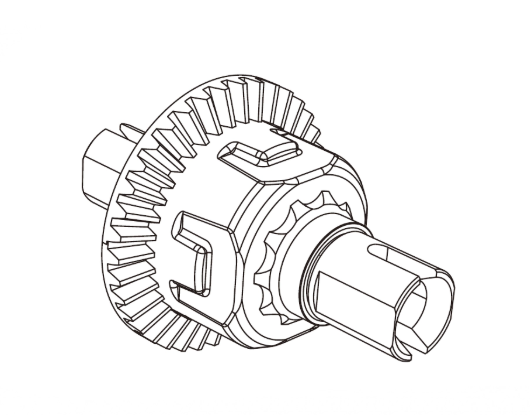 Hinteres Differential Hyper Go 1:7