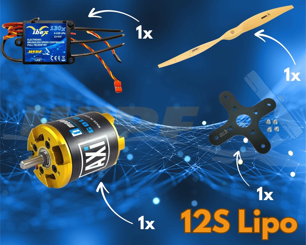 AXI Antrieb für Schleppmodelle / Trainermodelle  bis 2,80m an 12s Lipo
