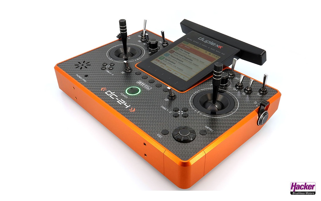 Pultsender DC-24 II Rev.2 - Carbon Line Orange inkl. DUPLEX 2.4EX REX 12 Assist