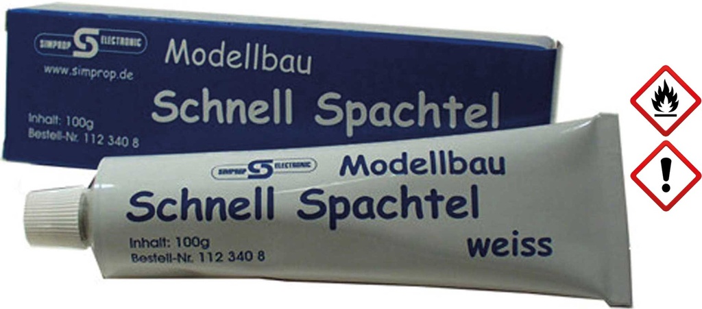 Modelbau Schnell Spachtel (Weiss)