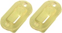 Rumpfrahmen groß, klarf für MPX-Stecker/Buchse (2 stk)