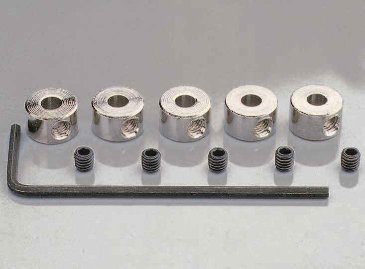 Stellringe 6mm (5stk) mit 6kt.Gew.Stifte