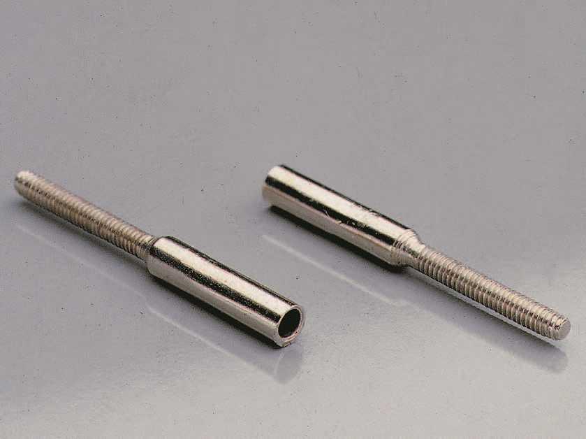 Löthülsen M4 mit Bohrung 2,2mm (2 stk)