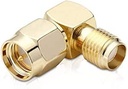 Winkel-Adapter 90° SMA-Stecker auf SMA-Buchse