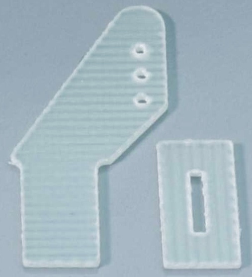 GFK St.Ruderhörner 25 x 0,8mm (5 stk)
