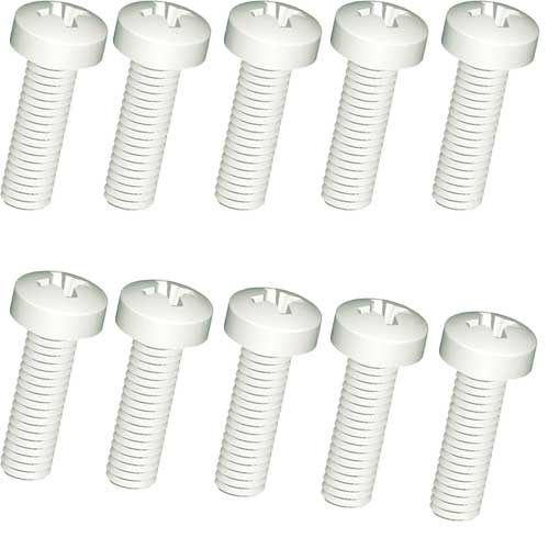 Kunststoffschrauben Nylon 4X40 REM 10Stk Kreuz