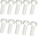 Kunststoffschrauben Nylon 4X40 REM 10Stk Kreuz