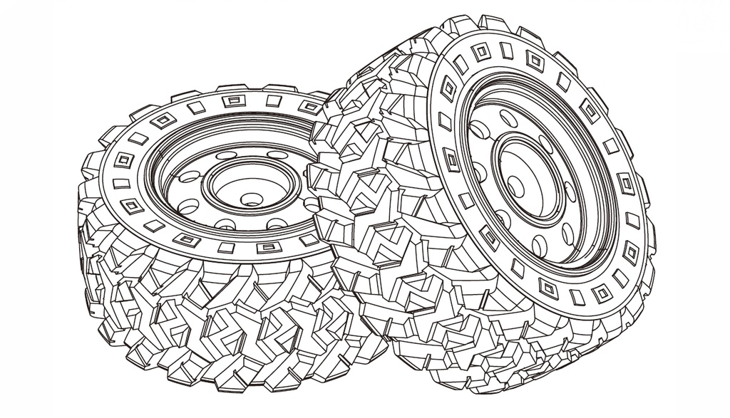 Kompletträder 2 Stück Hyper Go Short Course Truck