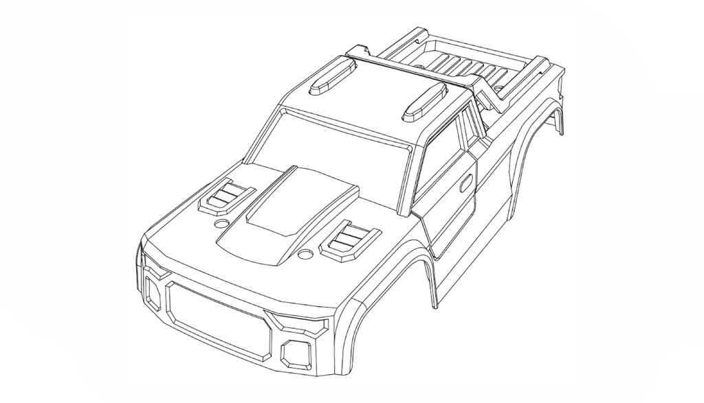 Karosserie MEW4 Monstertruck