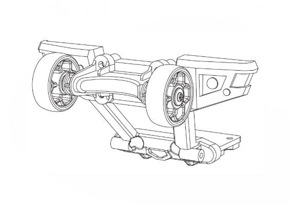 Hinterer Stoßfänger mit Wheelie Bar Hyper Go TX12