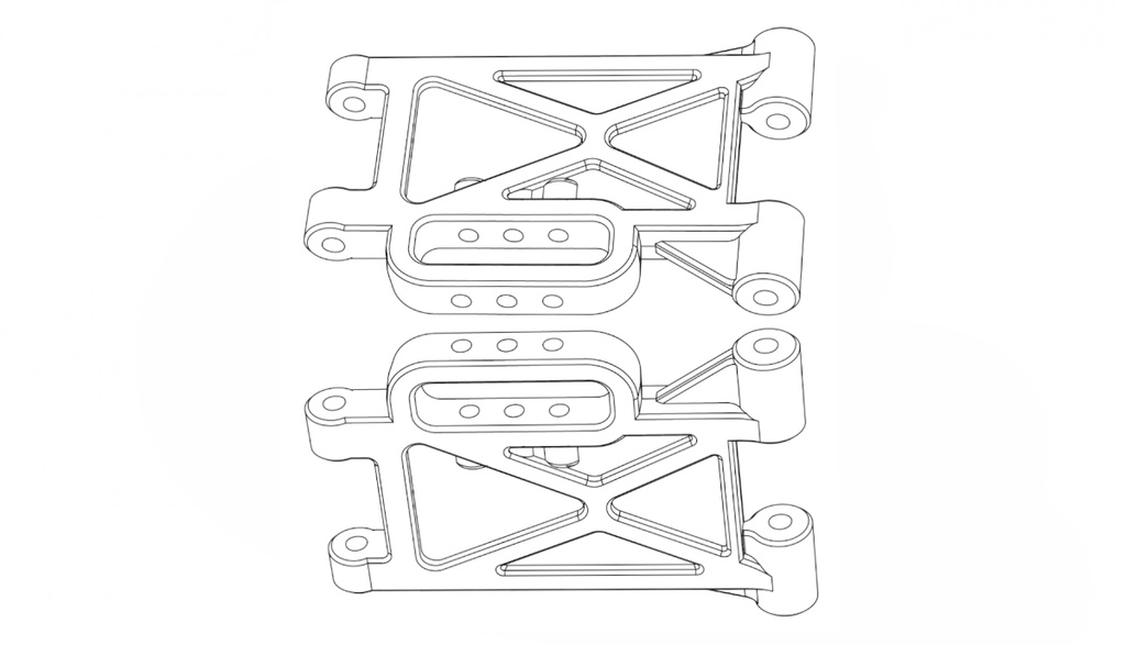 Vordere untere Querlenker Hyper Go TX12