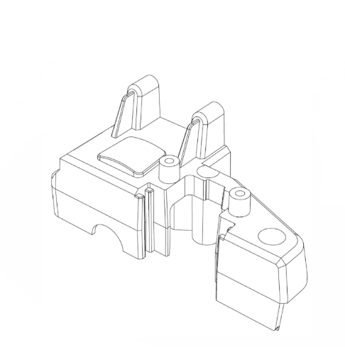 Hintere Halterung Hyper Go TX12