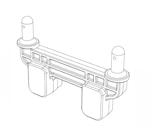Hintere Karosseriehalterung Hyper Go TX12