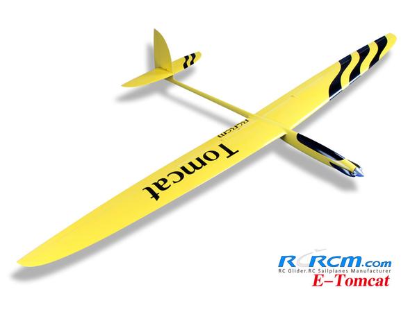 RCRCM E-Tomcat Spw.2.5m CFK+ (CARBON) Gelb/Schwarz mit Schutztaschen