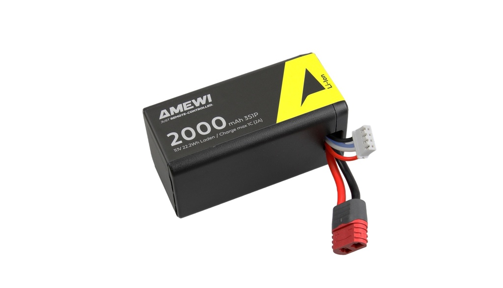 LiPo Akku 3S 11,1V 2000mAh T-Stecker Hardcase