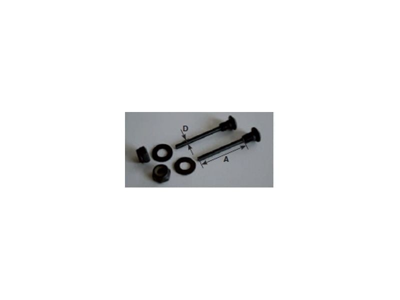 Radachse für starre Fahrwerke 30x3mm