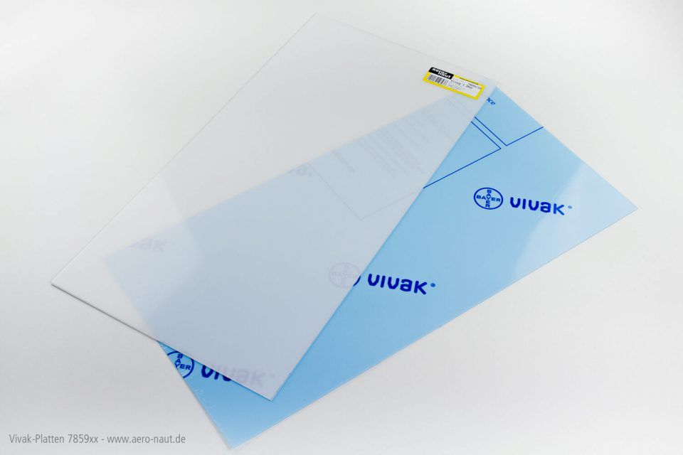 Vivak®-Platte klar transparent 477x328x3,0mm