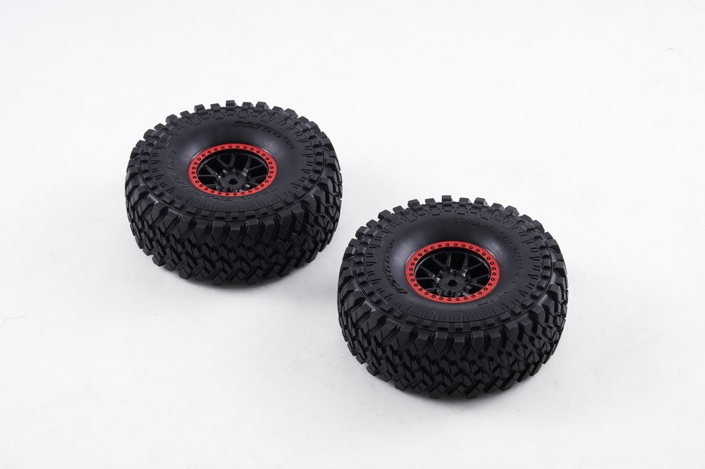 FMS 1:7 Bronco - Räder rot komplett (1 paar)