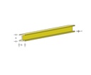 Messing H-Profil 6x2