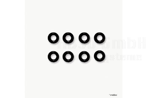 Gummitüllen - Set 1 (8 stk)