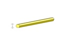 Messing Sechskant-Profil 1000x4,5mm