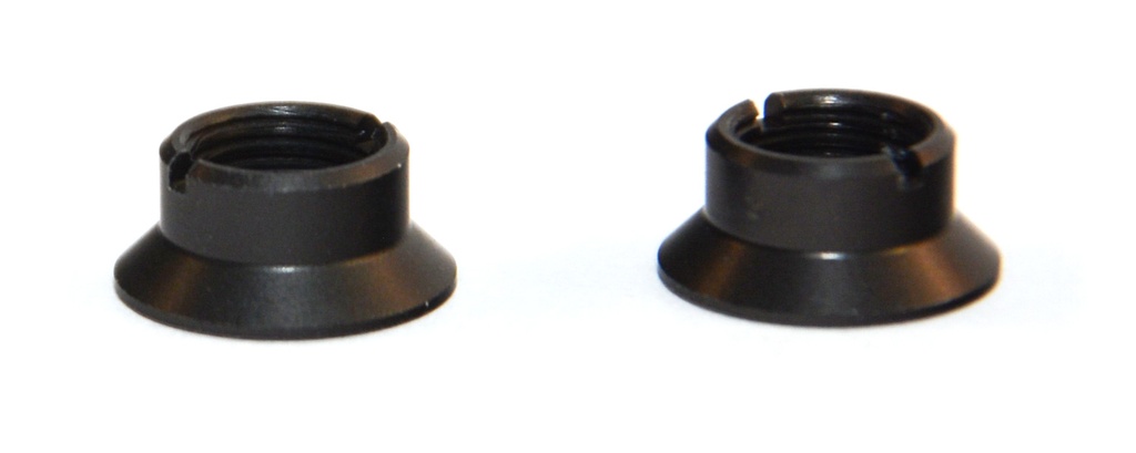 Ziermutter schwarz für DC-24 Frontpanel (2 Stück)
