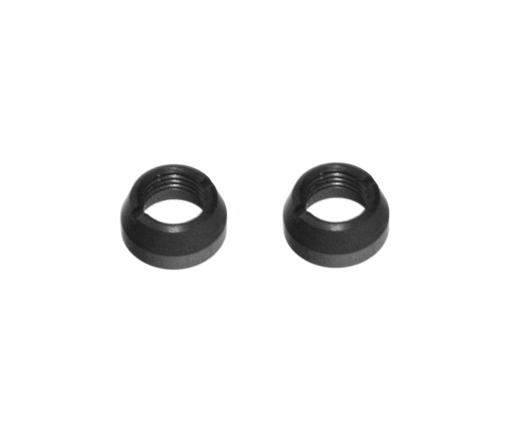 Ziermutter schwarz für DS-24 Frontpanel (2 Stück)