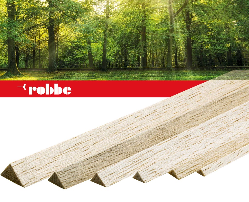 Robbe Modellsport Balsaleiste "Dreikant" 8x8x1000mm