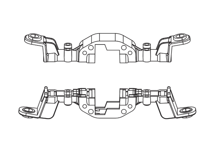 Gehäuse Vorderachse CT16