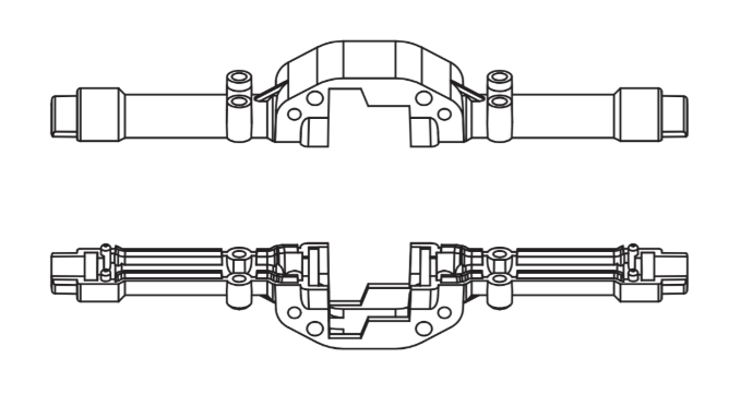 Gehäuse Hinterachse CT16