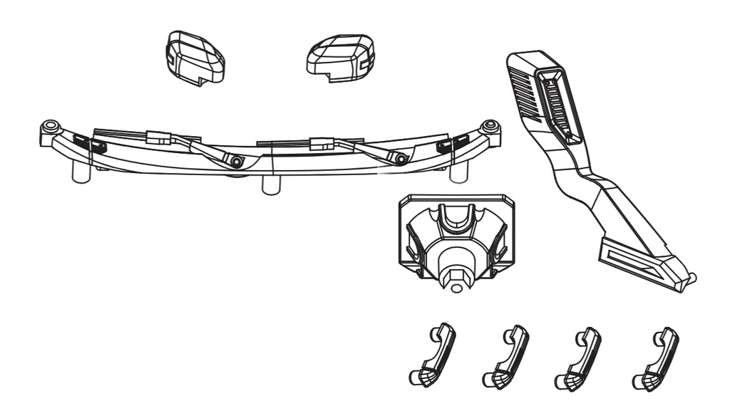Karosserie Anbauteile Set Mini-Caballo CT16
