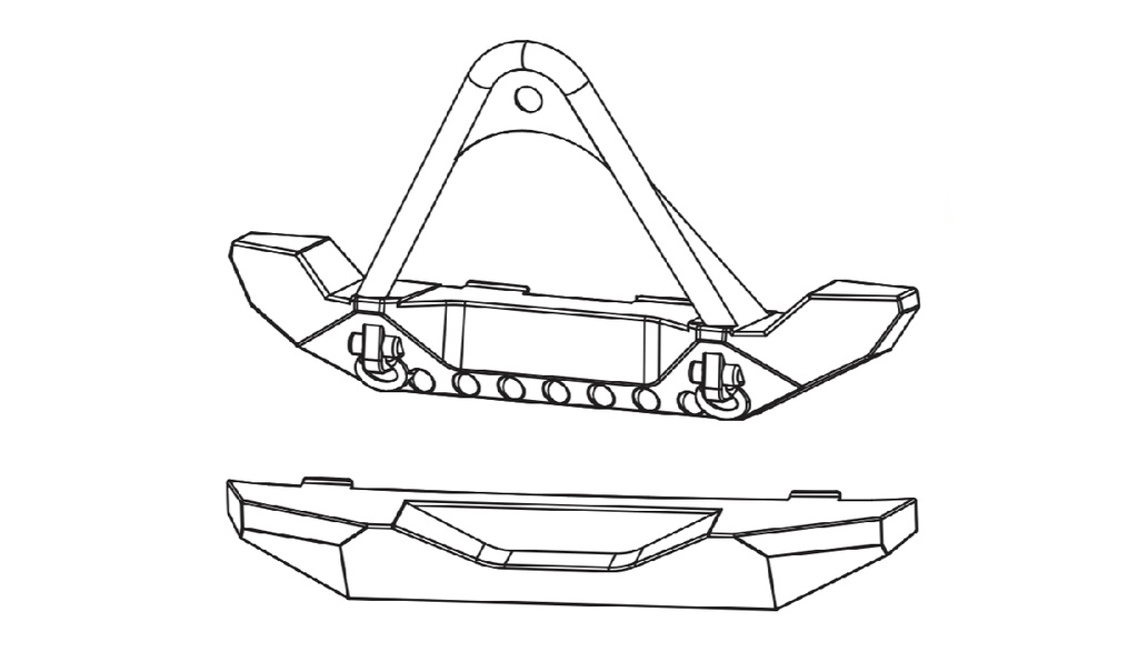 Stoßfänger vorne & hinten Mini-Crosstrail CT16