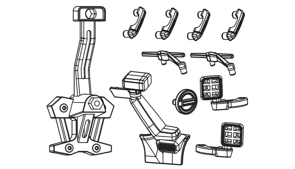 Karosserie Anbauteile Set Mini-Crosstrail CT16
