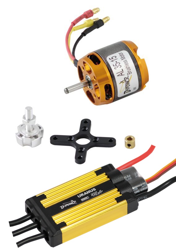 D-Power Brushless Set AL 35-15 & 45A URANUS Regler