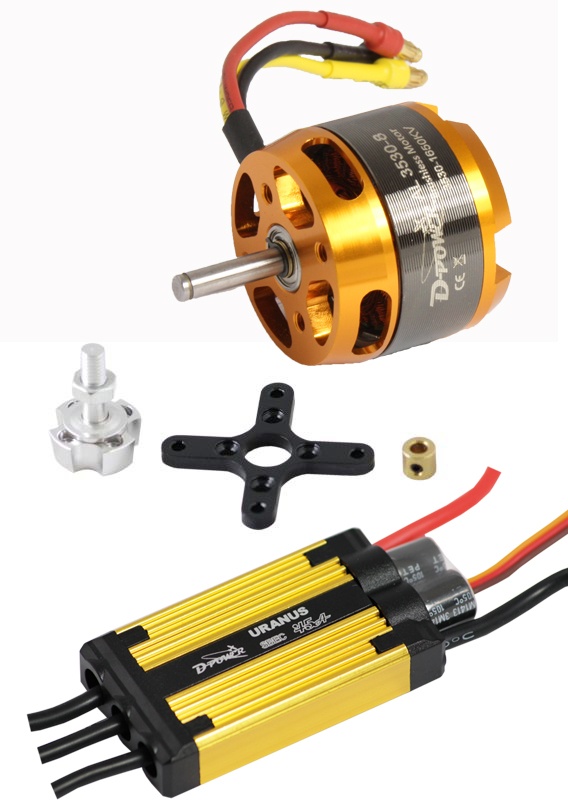 D-Power Brushless Set AL 3530-8 & 45A URANUS Regler