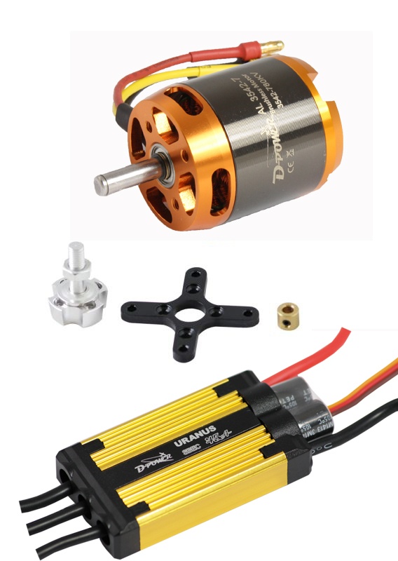 D-Power Brushless Set AL 3542-7 & 45A URANUS Regler