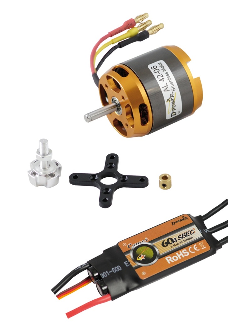 D-Power Brushless SET AL42-06 & 60A Comet Regler