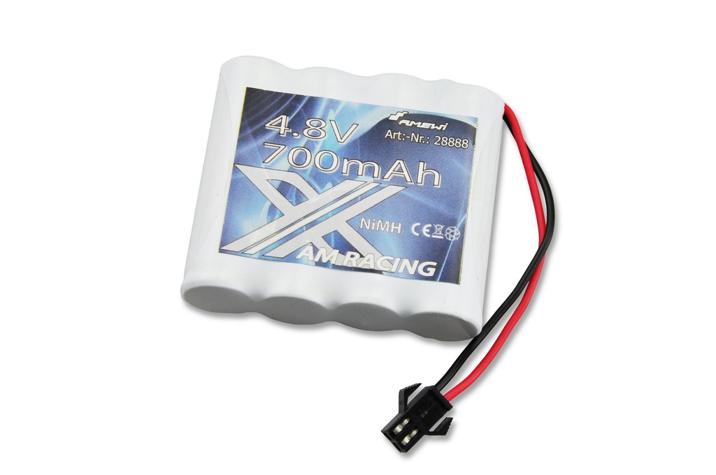 NiMH Akku 4,8V 700mAh Flatpack, HBX-Stecker