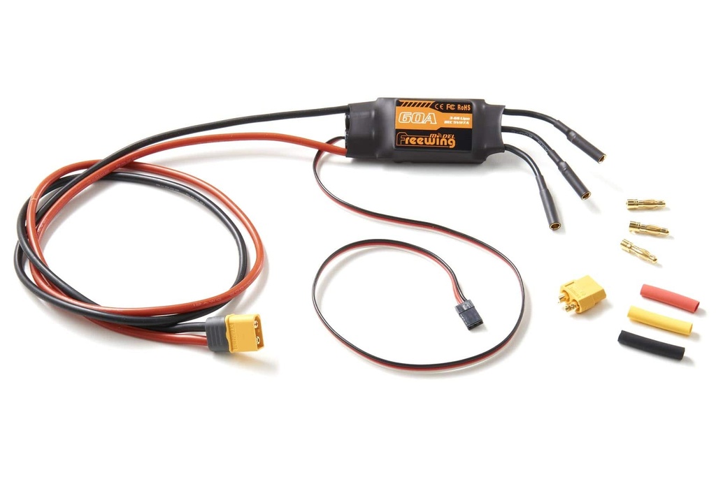 Freewing 60 Amp Brushless ESC with XT-60 Connector